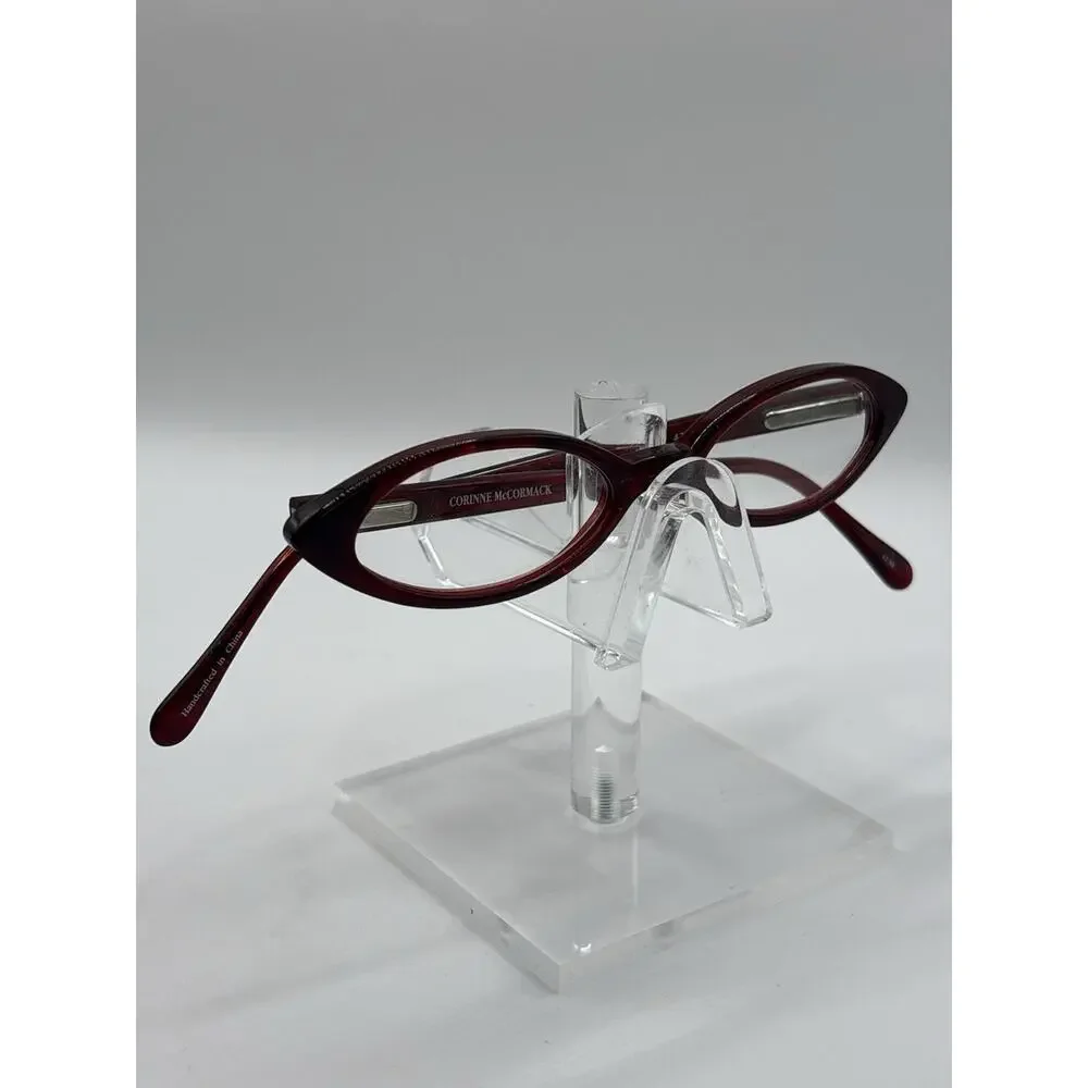 Corinne McCormack 26032 Burgundy Oval Eyeglasses Frames 47-17-145